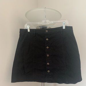 Mossimo Black Denim Skirt w/Back Pocket Size 16